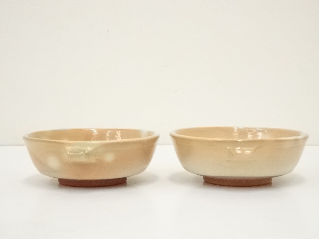 道具 ] - 道具 萩焼 松田龍司造 組平鉢2客（共箱） | ネットショップ圭